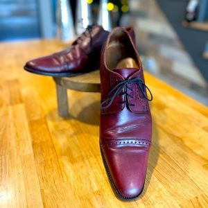 Brolleto Italian leather ox-blood oxford lace up dress shoes. Men’s size 12.
